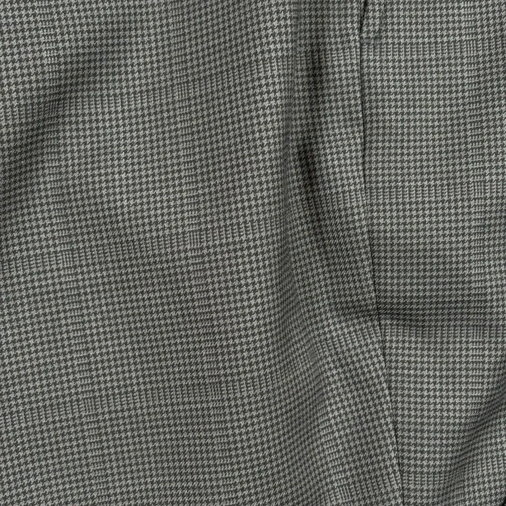 Stafford CoolMax Ecomode Gray Houndstooth Classic Wool Blend Dress Pants 40x32